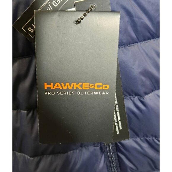 Hawke & Co Men's Navy XL Packable Down Jacket – Lightweight, Windproof, Water-Re - Picture 10 of 12